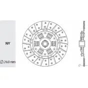 Диск сцепления VALEO PHC ZDX8GY TY-19 BXYLM D 1422790168