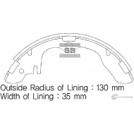 Колодки тормозные задние SANGSIN 89ZNPL SA015 1422789215 2 WE5YX7