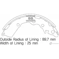 Колодки тормозные задние SANGSIN SA156 6D3GDD 1422789230 EROUK 8