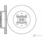 Тормозной диск SANGSIN SD1010 Hyundai Atos 9 F6GQV