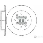Тормозной диск SANGSIN Hyundai Elantra (XD) 3 Седан 2.0 139 л.с. 2000 – 2006 SD1017 PCP0 F