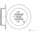Тормозной диск SANGSIN Hyundai Santa Fe (SM) 1 Кроссовер 2.0 135 л.с. 2001 – 2006 W 9VB76 SD1052
