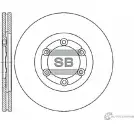 Тормозной диск SANGSIN SD2008 1422789232 X8 IVY