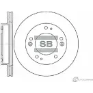 Тормозной диск SANGSIN SD2019 Kia Sportage 1 (NB) Кроссовер 2.0 i 16V 4WD 128 л.с. 1994 – 2003 5 Y3NGC