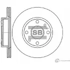 Тормозной диск SANGSIN SD2023 TMN66 WK Mazda 323 (BA) 5 Седан