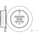 Тормозной диск SANGSIN Opel Antara (D) 1 Кроссовер 2.4 4x4 140 л.с. 2006 – 2011 TQR8 H9 SD3039