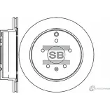 Тормозной диск SANGSIN Chevrolet Captiva 1 (C100) Кроссовер 2.0 D 4WD 150 л.с. 2006 – 2024 TQR8 H9 SD3039