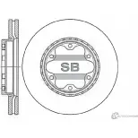 Тормозной диск SANGSIN SD4005 Toyota Hiace (H200) 5 Автобус 2.7 4WD (TRH219W) 151 л.с. 2005 – 2025 G9S HUQ