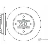 Тормозной диск SANGSIN 511 U0 SD4207 Renault Modus (FJP0) 1 Хэтчбек 1.2 (JP0S) 78 л.с. 2004 – наст. время