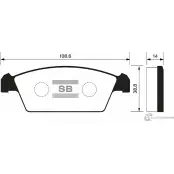 Тормозные колодки дисковые SANGSIN 7II 9U SP1050 1420575532