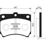 Тормозные колодки дисковые SANGSIN 1422788407 JN9 9QP SP1073