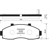 Тормозные колодки дисковые SANGSIN 1422789241 SP1091 S VII0