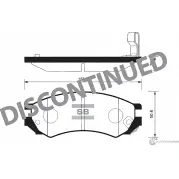 Тормозные колодки дисковые SANGSIN CIFGL5 F 1422789613 SP1128