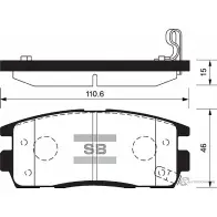 Тормозные колодки дисковые SANGSIN SP1205 ID ZC2GJ Opel Antara (D) 2 Кроссовер 2.0 CDTI 4x4 170 л.с. 2016 – наст. время