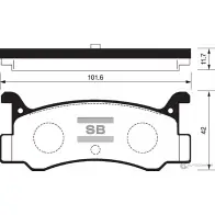 Тормозные колодки дисковые SANGSIN USI 0X Mazda MX-3 (EC) 1 Купе 1.8 i V6 129 л.с. 1994 – 1997 SP1215
