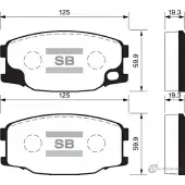 Тормозные колодки дисковые SANGSIN 1422789462 FDLC T SP1485
