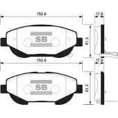 Тормозные колодки дисковые SANGSIN SP1579 GWM5 S Toyota Avensis (T270) 3 Седан 2.2 D 4D (ADT271) 177 л.с. 2008 – наст. время
