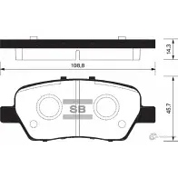 Тормозные колодки дисковые SANGSIN Honda Stream YA 5SG SP2104