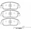 Тормозные колодки, дисковые, комплект KASHIYAMA Hyundai Santa Fe (DM) 3 Кроссовер 3.3 270 л.с. 2014 – наст. время ZEYJ 877 D11198MH U9WMPKV