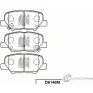 Тормозные колодки, дисковые, комплект KASHIYAMA D6146M JGSOD Mitsubishi Outlander 3 (GG, GF, ZJ) Кроссовер 2.0 143 л.с. 2012 – наст. время W AUQ0