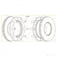 Тормозной диск BERAL BCR308A 2163192 H TI1D 4044197501564 - Изображение 3