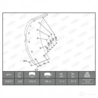 Накладки, башмаки тормозных колодок BERAL 1437133847 Z2 27STG KBL15817.0-1560 - Изображение 2