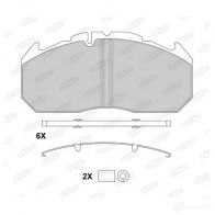 Тормозные колодки дисковые, комплект BERAL 7TP FC BCV29030BK 1437133500 - Изображение 4