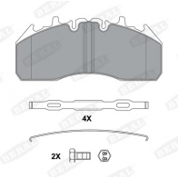 Тормозные колодки дисковые, комплект BERAL 1441005735 V6XC 7UI BCV29174TK