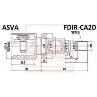 Шрус граната ASVA FDIR-CA2D 1304892241 1MZB9 Y - Изображение 2