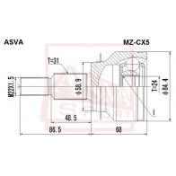 Шрус граната ASVA 4R WKZBK 1320806133 MZ-CX5 - Изображение 2