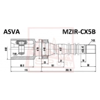 Шрус граната ASVA 1320806165 S9 4FTK MZIR-CX5B - Изображение 2