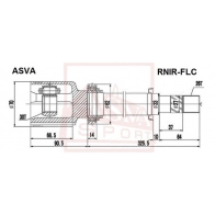 Шрус граната ASVA RNIR-FLC 1347929651 7J XFFT - Изображение 2