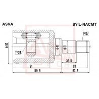 Шрус граната ASVA SYIL-NACMT 60UO T 1424913741 - Изображение 2