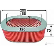 Воздушный фильтр JS ASAKASHI 4580270601900 3336395 A227J 9GP J4