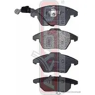 Колодки тормозные дисковые передние с датчиком AKYOTO S3 3XSRS XP3EJ 1420939033 AKD-0348 - Изображение 1