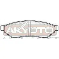 Колодки тормозные дисковые задние AKYOTO 1420570996 'AKD-0375 D1N9 K 070U7D - Изображение 2