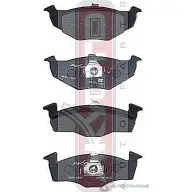 Колодки тормозные дисковые передние AKYOTO RBO1 X 'AKD-1057 1420570865 P1DRDWH - Изображение 1