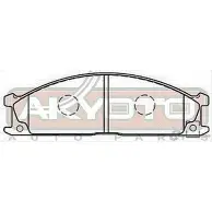 Колодки тормозные дисковые передние AKYOTO AWQUB 'AKD-1074 1420571071 L5YG6 A - Изображение 2