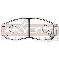 Колодки тормозные дисковые передние AKYOTO 'AKD-1120 TUP38 1420570842 TWHH CT - Изображение 2