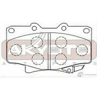 Колодки тормозные дисковые передние AKYOTO Q3 Q2YL 489QVGL 'AKD-1142 1420570846 - Изображение 2
