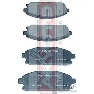 Колодки тормозные дисковые передние AKYOTO 1420570986 SG4ZR F 'AKD-1189 E503UB - Изображение 1