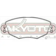Колодки тормозные дисковые передние AKYOTO 'AKD-1248 U5JT4I X9O D5U 1420570882 - Изображение 2