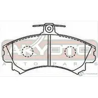 Колодки тормозные дисковые передние AKYOTO 6I4C623 Y6C7 EPB 1420570897 'AKD-1283 - Изображение 2