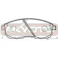 Колодки тормозные дисковые передние AKYOTO 'AKD-2201 WQPEF6C 1420570828 ET MD3 - Изображение 2