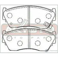 Колодки тормозные дисковые передние AKYOTO J0LZ N UXD2RG AKD-2226 1420933879 - Изображение 2