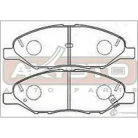 Колодки тормозные дисковые передние AKYOTO 46 9HA0 1420570998 3DWSC 'AKD-2452 - Изображение 2