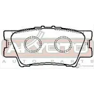 Колодки тормозные дисковые задние AKYOTO 8TV FQ KTQ7Q 'AKD-42060 1420571030 - Изображение 2