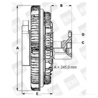 Вискомуфта BERU 117642 0720002086 lk086 0 720 002 086 - Изображение 3