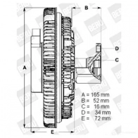 Вискомуфта BERU 0 720 002 041 0720002041 117614 lk041 - Изображение 3