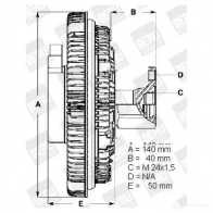 Вискомуфта BERU 117603 lk015 0 720 002 015 0720002015 - Изображение 2